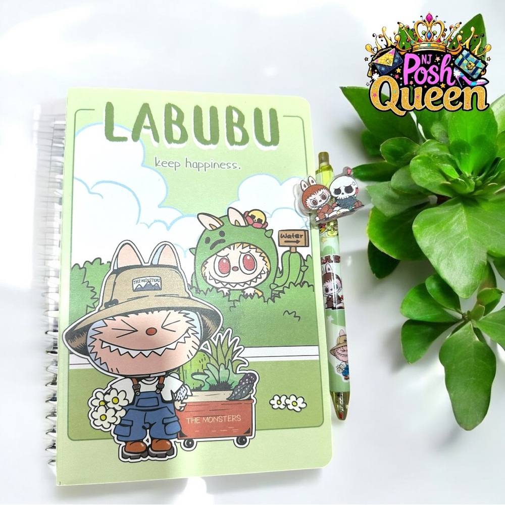 LABUBU Notebook 3 Piece Set - Notebook, Pen, Post It Note Pad - Picture 3 of 5